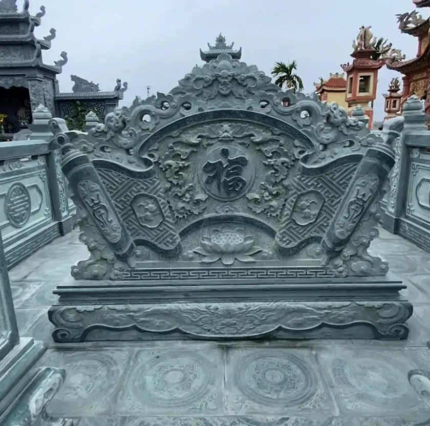 cuốn thư đá xanh rêu Thanh Hóa