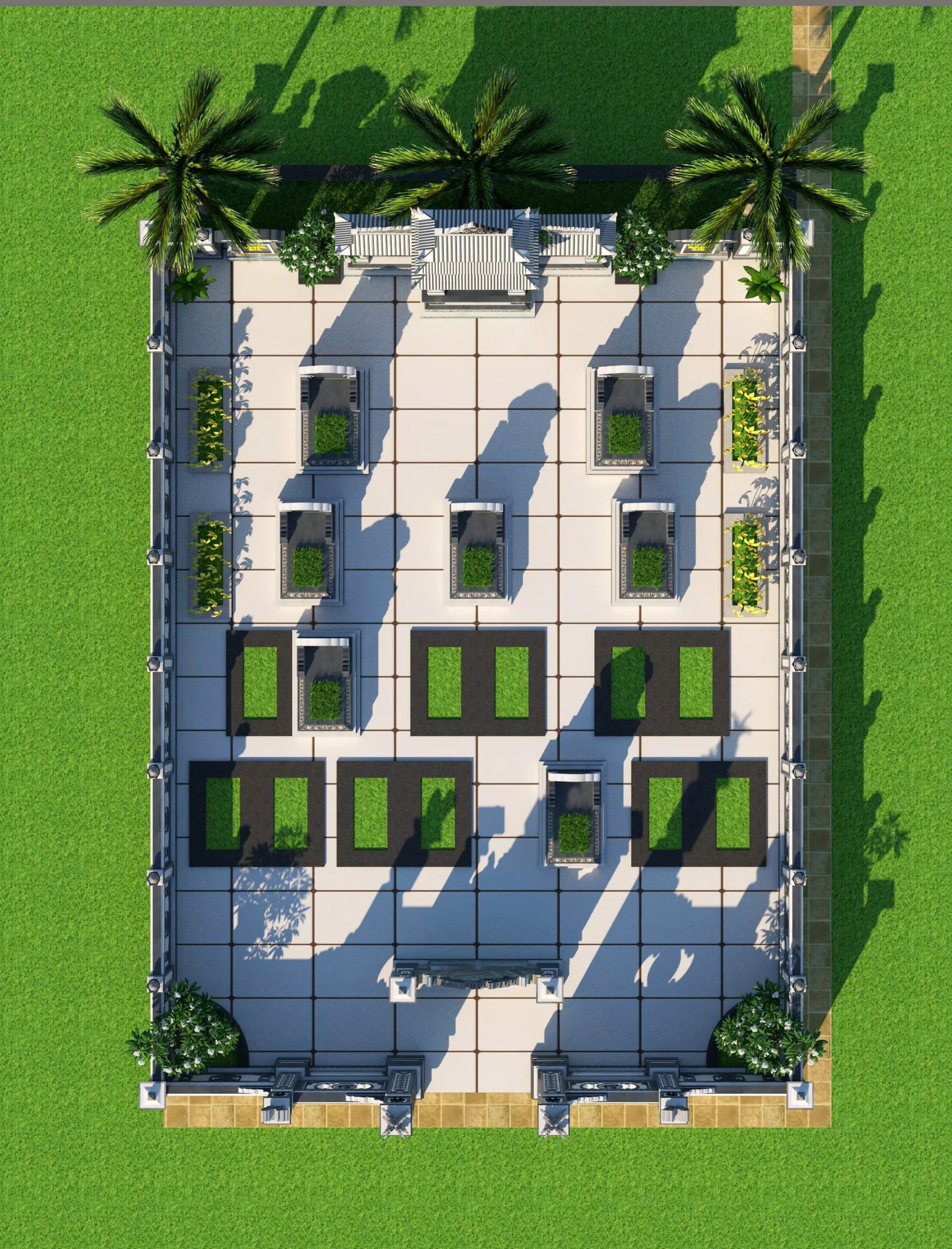 Diện tích đất xây lăng mộ