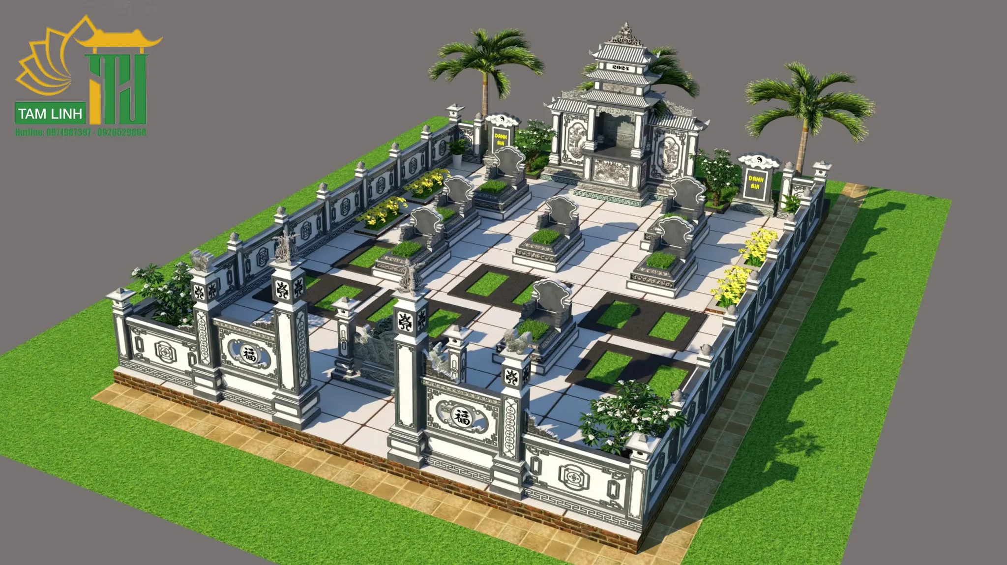 Kích thước lăng mộ đá hợp phong thủy